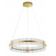Triac Dimmable Platinum Gold Stainless Steel & Glass LED 56 Watt 220-240Volt 6339Lm 3500K IP20 D: 78 H: 130 cm 
