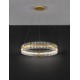 Triac Dimmable Platinum Gold Stainless Steel & Glass LED 56 Watt 220-240Volt 6339Lm 3500K IP20 D: 78 H: 130 cm 