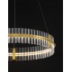 Triac Dimmable Platinum Gold Stainless Steel & Glass LED 56 Watt 220-240Volt 6339Lm 3500K IP20 D: 78 H: 130 cm 