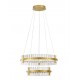 Triac Dimmable Platinum Gold Stainless Steel & Glass LED 67 Watt 220-240Volt 5709Lm 3500K IP20 D: 60 H: 140 cm 
