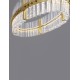 Triac Dimmable Platinum Gold Stainless Steel & Glass LED 45 Watt 220-240Volt 4402Lm 3500K IP20 D: 90 H: 130 cm 