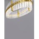 Triac Dimmable Platinum Gold Stainless Steel & Glass LED 45 Watt 220-240Volt 4402Lm 3500K IP20 D: 90 H: 130 cm 