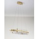 Triac Dimmable Platinum Gold Stainless Steel & Glass LED 45 Watt 220-240Volt 4402Lm 3500K IP20 D: 90 H: 130 cm 