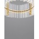 Triac Dimmable Platinum Gold Stainless Steel & Glass LED 45 Watt 220-240Volt 4402Lm 3500K IP20 D: 90 H: 130 cm 