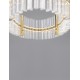 Triac Dimmable Platinum Gold Stainless Steel & Glass LED 45 Watt 220-240Volt 4402Lm 3500K IP20 D: 90 H: 130 cm 