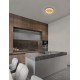 Triac Dimmable Platinum Gold Stainless Steel, Aluminium & Acrylic LED 46 Watt 220-240 Volt 2764Lm 3000K IP20 D: 40 H: 11 cm