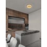 Triac Dimmable Platinum Gold Stainless Steel, Aluminium & Acrylic LED 46 Watt 220-240 Volt 2764Lm 3000K IP20 D: 40 H: 11 cm