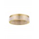 Triac Dimmable Platinum Gold Stainless Steel, Aluminium & Acrylic LED 46 Watt 220-240 Volt 2764Lm 3000K IP20 D: 40 H: 11 cm 