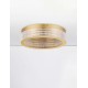 Triac Dimmable Platinum Gold Stainless Steel, Aluminium & Acrylic LED 46 Watt 220-240 Volt 2764Lm 3000K IP20 D: 40 H: 11 cm 