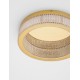 Triac Dimmable Platinum Gold Stainless Steel, Aluminium & Acrylic LED 46 Watt 220-240 Volt 2764Lm 3000K IP20 D: 40 H: 11 cm 