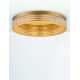 Triac Dimmable Platinum Gold Stainless Steel, Aluminium & Acrylic LED 70 Watt 220-240 Volt 3666Lm 3000K IP20 D: 61 H: 11 cm 