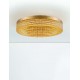 Triac Dimmable Platinum Gold Stainless Steel, Aluminium & Acrylic LED 70 Watt 220-240 Volt 3666Lm 3000K IP20 D: 61 H: 11 cm 