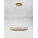 Triac Dimmable Platinum Gold Stainless Steel, Aluminium & Acrylic LED 70 Watt 220-240 Volt 5286Lm 3000K IP20 D: 41 H: 125 cm 