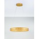 Triac Dimmable Platinum Gold Stainless Steel, Aluminium & Acrylic LED 70 Watt 220-240 Volt 5286Lm 3000K IP20 D: 41 H: 125 cm 