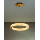 Triac Dimmable Platinum Gold Stainless Steel, Aluminium & Acrylic LED 70 Watt 220-240 Volt 5286Lm 3000K IP20 D: 41 H: 125 cm 