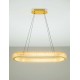 Triac Dimmable Platinum Gold Stainless Steel, Aluminium & Acrylic LED 70 Watt 220-240 Volt 5444Lm 3000K IP20 D: 91 H: 130 cm 
