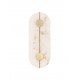 Brass Gold Steel, Aluminium & Imitated Alabaster LED 19 Watt 220-240Volt 866Lm 3000K IP20 L: 16,5 W: 6 H: 42,5 cm 