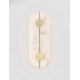 Brass Gold Steel, Aluminium & Imitated Alabaster LED 19 Watt 220-240Volt 866Lm 3000K IP20 L: 16,5 W: 6 H: 42,5 cm 