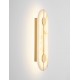 Brass Gold Steel, Aluminium & Imitated Alabaster LED 19 Watt 220-240Volt 866Lm 3000K IP20 L: 16,5 W: 6 H: 42,5 cm 