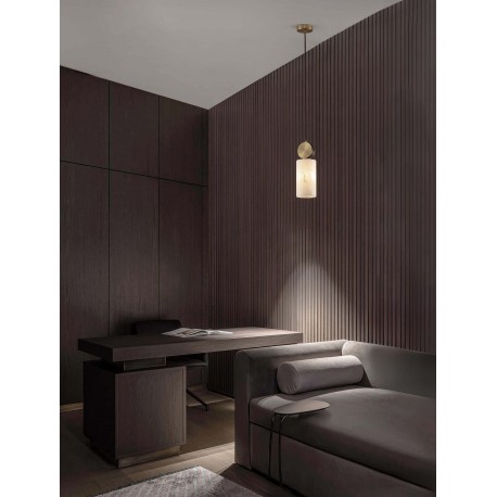 Brass Gold Steel, Aluminium & Imitated Alabaster LED E27 1x12 Watt 220-240 Volt IP20 bulb excluded D: 12 H: 145 cm 