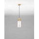 Brass Gold Steel, Aluminium & Imitated Alabaster LED E27 1x12 Watt 220-240 Volt IP20 bulb excluded D: 12 H: 145 cm 
