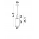 Brass Gold Steel, Aluminium & Imitated Alabaster LED E27 1x12 Watt 220-240 Volt IP20 bulb excluded D: 12 H: 145 cm 