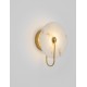 Brass Gold Steel, Aluminium & Imitated Alabaster LED 6 Watt 220-240Volt 417Lm 3000K IP20 D: 30 H: 11.5 cm 