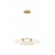 Triac Dimmable Brass Gold Steel, Aluminium Imitated Alabaster LED 34 Watt 220-240Volt 2146Lm 3000K IP20 D: 63 H: 130 cm 