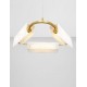 Triac Dimmable Brass Gold Steel, Aluminium Imitated Alabaster LED 34 Watt 220-240Volt 2146Lm 3000K IP20 D: 63 H: 130 cm 