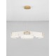 Triac Dimmable Brass Gold Steel, Aluminium Imitated Alabaster LED 45 Watt 220-240Volt 2707Lm 3000K IP20 D: 93 H: 130 cm 