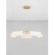 Triac Dimmable Brass Gold Steel, Aluminium Imitated Alabaster LED 45 Watt 220-240Volt 2707Lm 3000K IP20 D: 93 H: 130 cm 