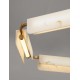 Triac Dimmable Brass Gold Steel, Aluminium Imitated Alabaster LED 45 Watt 220-240Volt 2707Lm 3000K IP20 D: 93 H: 130 cm 