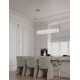 Triac Dimmable Brass Gold Steel, Aluminium & Imitated Alabaster LED 35 Watt 220-240Volt 2219Lm 3000K IP20 L: 100 W: 8 H: 130
