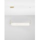 Triac Dimmable Brass Gold Steel, Aluminium & Imitated Alabaster LED 35 Watt 220-240Volt 2219Lm 3000K IP20 L: 100 W: 8 H: 130