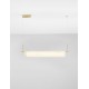 Triac Dimmable Brass Gold Steel, Aluminium & Imitated Alabaster LED 35 Watt 220-240Volt 2219Lm 3000K IP20 L: 100 W: 8 H: 130
