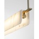Triac Dimmable Brass Gold Steel, Aluminium & Imitated Alabaster LED 35 Watt 220-240Volt 2219Lm 3000K IP20 L: 100 W: 8 H: 130