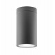 Dark Gray Die-Casting Aluminium & Glass Diffuser LED GU10 1x7 Watt IP54 220-240 Volt Bulb Excluded D: 6 H: 10.5 cm 