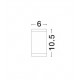 Dark Gray Die-Casting Aluminium & Glass Diffuser LED GU10 1x7 Watt IP54 220-240 Volt Bulb Excluded D: 6 H: 10.5 cm 