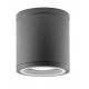Dark Gray Die-Casting Aluminium & Glass Diffuser LED GU10 1x7 Watt IP54 220-240 Volt Bulb Excluded D: 9 H: 9 cm 