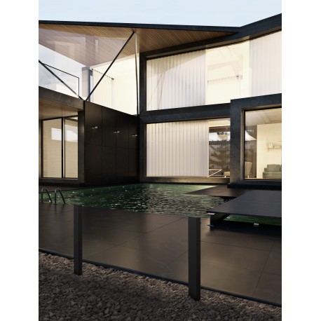 Black AIuminium & Anti-Glare Acrylic Diffuser LED 6 Watt 301Lm 3000K 100-240V IP65 L: 12 W: 7.2 H: 80 cm 