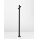Black AIuminium & Anti-Glare Acrylic Diffuser LED 9 Watt 571Lm 3000K 100-240V IP65 L: 12 W: 9.4 H: 80 cm 