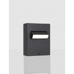 Black Aluminium & Anti-Glare Acrylic Diffuser LED 6 Watt 342Lm 3000K 100-240V IP65 L: 12 W: 7.2 H: 15 cm 