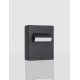 Black Aluminium & Anti-Glare Acrylic Diffuser LED 6 Watt 342Lm 3000K 100-240V IP65 L: 12 W: 7.2 H: 15 cm 