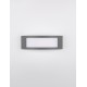 Dark Gray Stainless Aluminium Anti-Glare Acrylic Diffuser LED E27 1x12 Watt 220-240 Volt Bulb Excluded IP44 L: 30.3 W: 9 H: 10 c