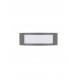 Dark Gray Stainless Aluminium Anti-Glare Acrylic Diffuser LED E27 1x12 Watt 220-240 Volt Bulb Excluded IP44 L: 30.3 W: 9 H: 10 c