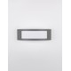 Dark Gray Stainless Aluminium Anti-Glare Acrylic Diffuser LED E27 1x12 Watt 220-240 Volt Bulb Excluded IP44 L: 30.3 W: 9 H: 10 c