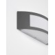 Dark Gray Stainless Aluminium Anti-Glare Acrylic Diffuser LED E27 1x12 Watt 220-240 Volt Bulb Excluded IP44 L: 30.3 W: 9 H: 10 c