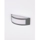 Dark Gray Stainless Aluminium Anti-Glare Acrylic Diffuser LED E27 1x12 Watt 220-240 Volt Bulb Excluded IP44 L: 30.3 W: 9 H: 10 c