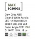 Dark Gray ABS Clear & White Acrylic LED 12 Watt 1307Lm 3000K 200-240 Volt Beam Angle 120 O IP65 D: 16 W: 10 cm 