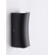 Black Aluminium & Acrylic LED 2x2 Watt 400Lm 3000K 500mA 100-240V Beam Angle 68º IP54 Light Up & Down L: 5 W: 4 H: 9 cm 